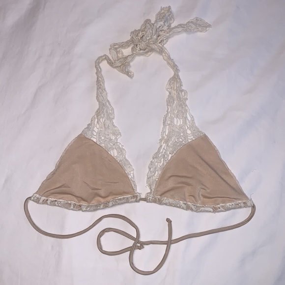 ALEXIS IVORY CROCHET SWIM TOP SIZE SMALL - Picture 4 of 5